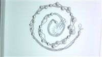 Halskette Sommer Dame Sfere Diamantate in Weißgold SFERE DIAMANTATE S $/C - SFERE DIAMANTATE S $/C